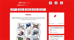 Desktop Screenshot of botiquineschile.com